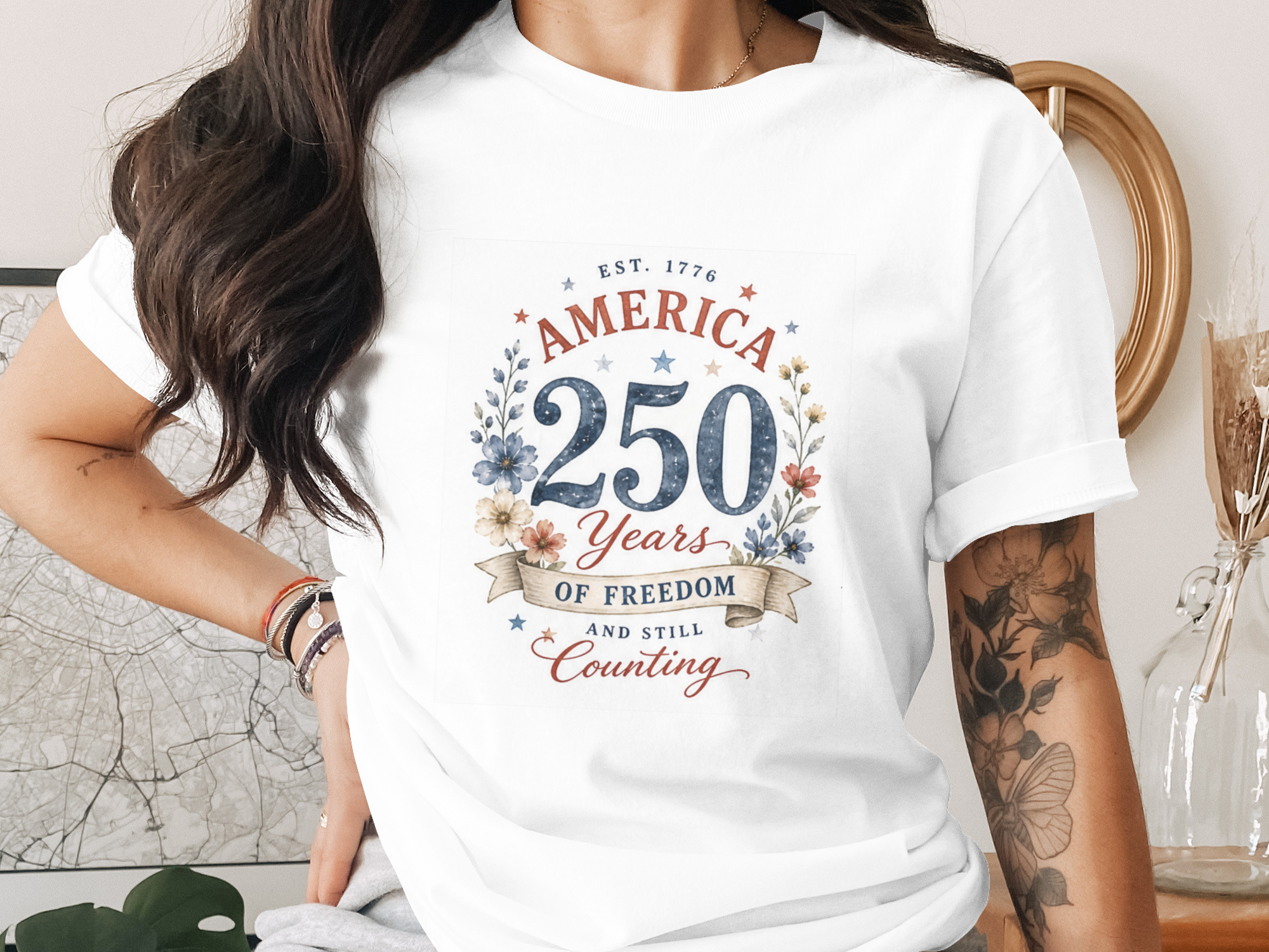 Enduring Freedom 250 Heritage T-Shirt - 4th of July Vintage Tee
